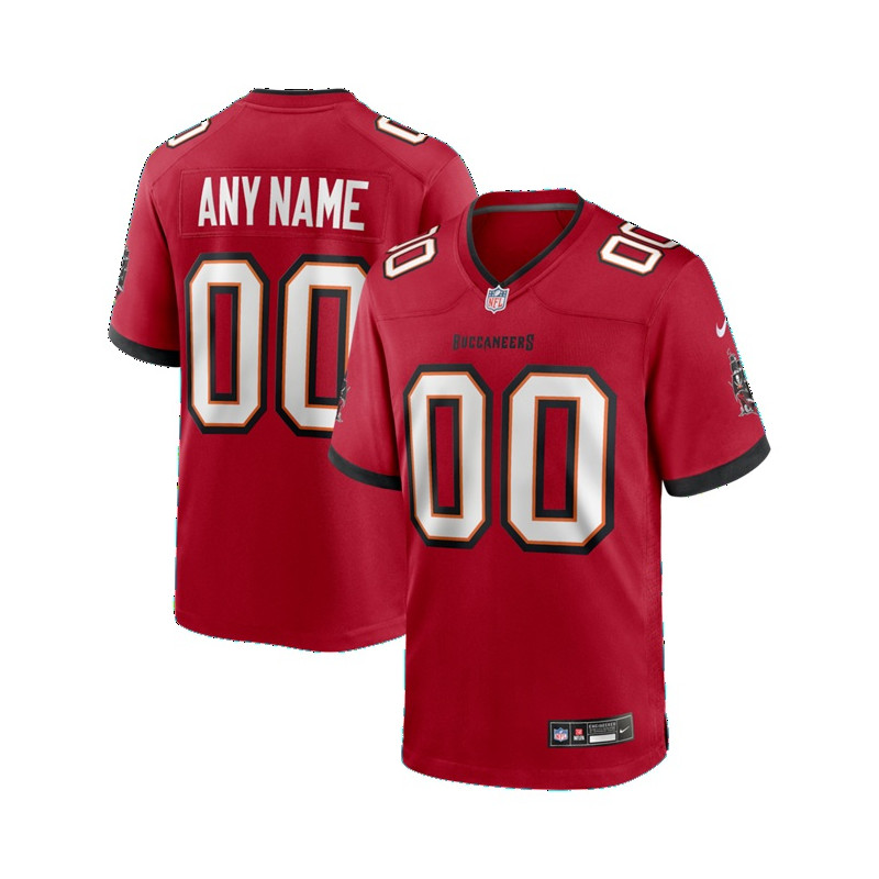 Men's Custom Game Jersey Nike Tampa Bay Buccaneers  - RED